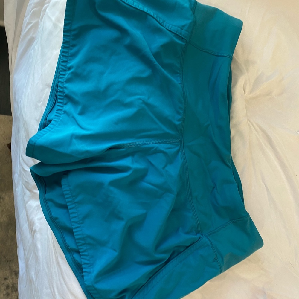 Teal Lulu Lemon Shorts